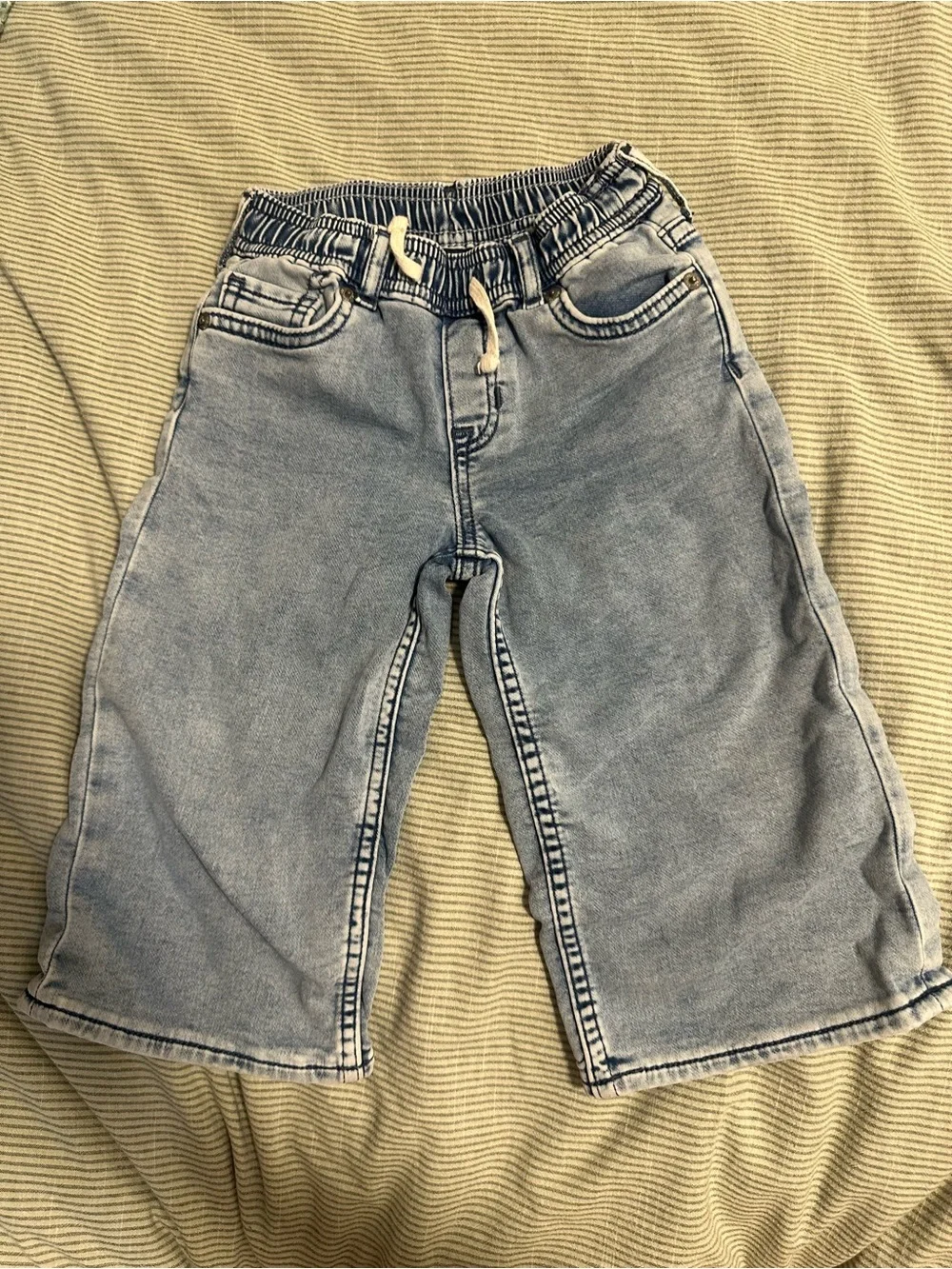 Kids Light Blue Denim Jogger Pants